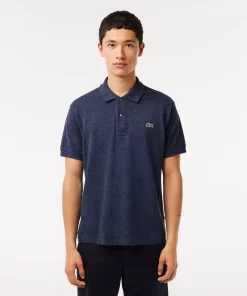 Lacoste Polo Shirts-Original L.12.12 Heathered Petit Pique Cotton Polo Shirt