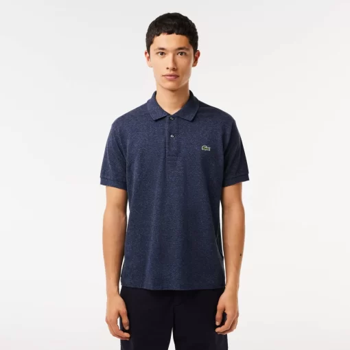 Lacoste Polo Shirts-Original L.12.12 Heathered Petit Pique Cotton Polo Shirt