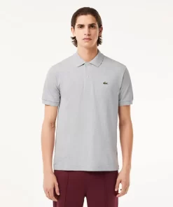 Lacoste Polo Shirts-Original L.12.12 Heathered Petit Pique Cotton Polo Shirt