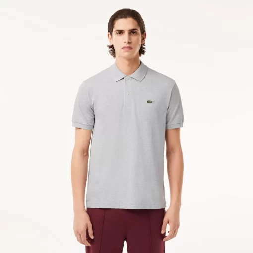 Lacoste Polo Shirts-Original L.12.12 Heathered Petit Pique Cotton Polo Shirt