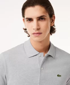 Lacoste Polo Shirts-Original L.12.12 Heathered Petit Pique Cotton Polo Shirt