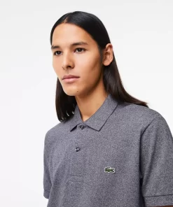 Lacoste Polo Shirts-Original L.12.12 Heathered Petit Pique Cotton Polo Shirt