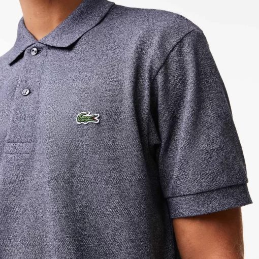 Lacoste Polo Shirts-Original L.12.12 Heathered Petit Pique Cotton Polo Shirt