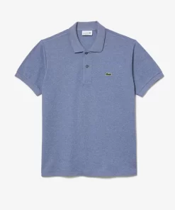 Lacoste Polo Shirts-Original L.12.12 Heathered Petit Pique Cotton Polo Shirt