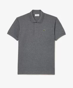 Lacoste Polo Shirts-Original L.12.12 Heathered Petit Pique Cotton Polo Shirt