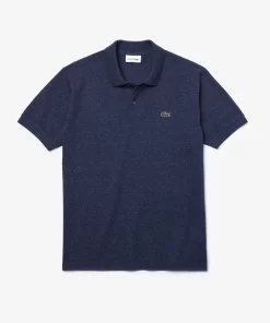 Lacoste Polo Shirts-Original L.12.12 Heathered Petit Pique Cotton Polo Shirt