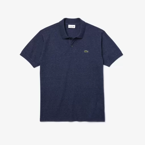 Lacoste Polo Shirts-Original L.12.12 Heathered Petit Pique Cotton Polo Shirt