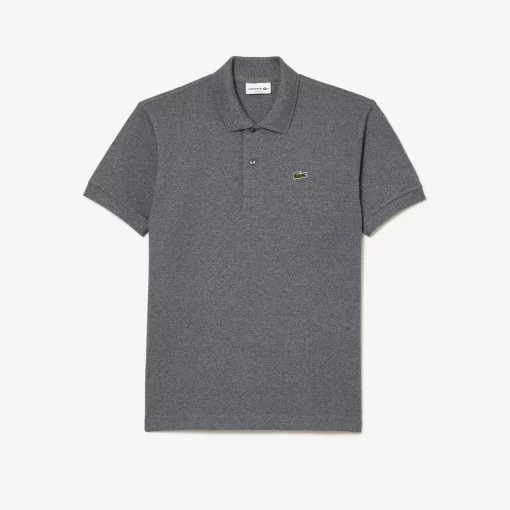 Lacoste Polo Shirts-Original L.12.12 Heathered Petit Pique Cotton Polo Shirt