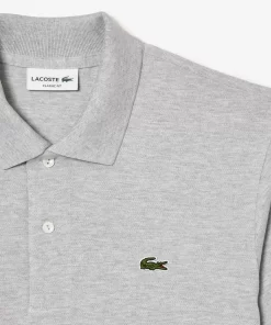 Lacoste Polo Shirts-Original L.12.12 Heathered Petit Pique Cotton Polo Shirt