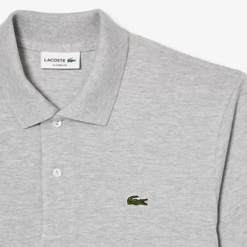 Lacoste Polo Shirts-Original L.12.12 Heathered Petit Pique Cotton Polo Shirt