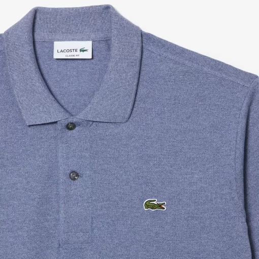 Lacoste Polo Shirts-Original L.12.12 Heathered Petit Pique Cotton Polo Shirt