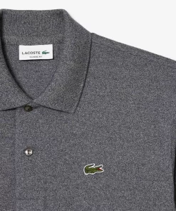 Lacoste Polo Shirts-Original L.12.12 Heathered Petit Pique Cotton Polo Shirt