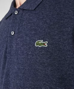 Lacoste Polo Shirts-Original L.12.12 Heathered Petit Pique Cotton Polo Shirt