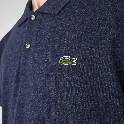 Lacoste Polo Shirts-Original L.12.12 Heathered Petit Pique Cotton Polo Shirt