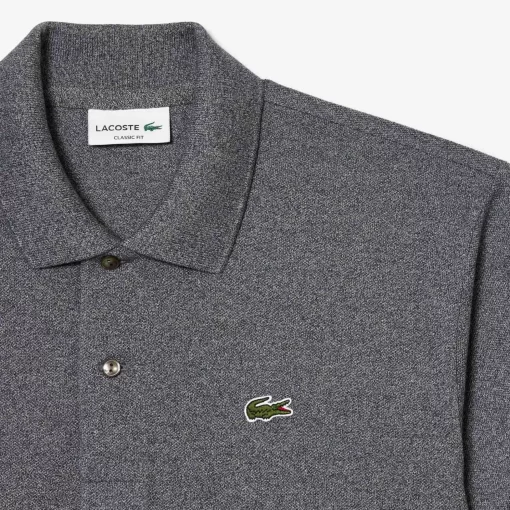 Lacoste Polo Shirts-Original L.12.12 Heathered Petit Pique Cotton Polo Shirt