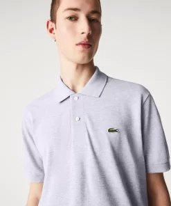 Lacoste Polo Shirts-Original L.12.12 Heathered Petit Pique Cotton Polo Shirt