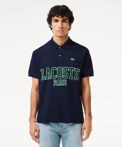 Lacoste Polo Shirts-Original L.12.12 Flocked Pique Polo Shirt