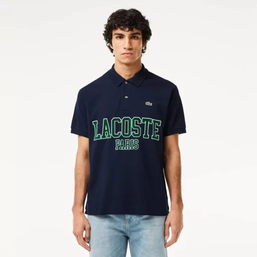 Lacoste Polo Shirts-Original L.12.12 Flocked Pique Polo Shirt