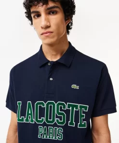 Lacoste Polo Shirts-Original L.12.12 Flocked Pique Polo Shirt