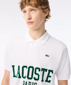 Lacoste Polo Shirts-Original L.12.12 Flocked Pique Polo Shirt