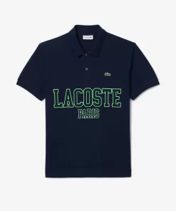 Lacoste Polo Shirts-Original L.12.12 Flocked Pique Polo Shirt