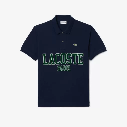 Lacoste Polo Shirts-Original L.12.12 Flocked Pique Polo Shirt