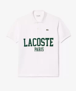 Lacoste Polo Shirts-Original L.12.12 Flocked Pique Polo Shirt