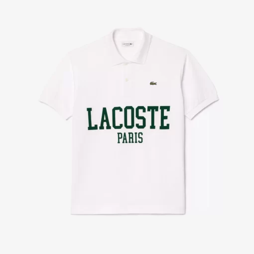 Lacoste Polo Shirts-Original L.12.12 Flocked Pique Polo Shirt