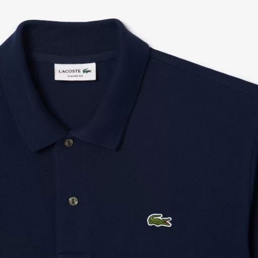 Lacoste Polo Shirts-Original L.12.12 Flocked Pique Polo Shirt