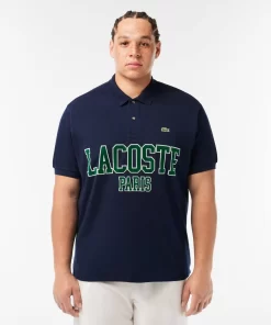 Lacoste Polo Shirts-Original L.12.12 Flocked Pique Polo Shirt