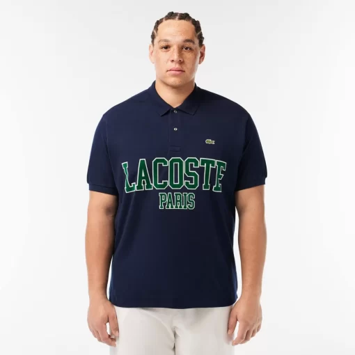 Lacoste Polo Shirts-Original L.12.12 Flocked Pique Polo Shirt