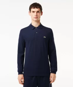 Lacoste Polo Shirts-Original L.12.12 Long Sleeve Cotton Polo Shirt