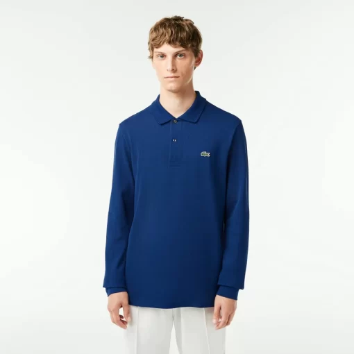 Lacoste Polo Shirts-Original L.12.12 Long Sleeve Cotton Polo Shirt