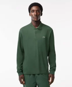 Lacoste Polo Shirts-Original L.12.12 Long Sleeve Cotton Polo Shirt