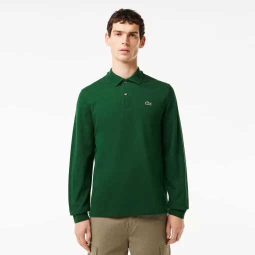 Lacoste Polo Shirts-Original L.12.12 Long Sleeve Cotton Polo Shirt