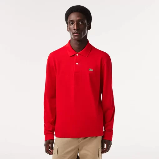 Lacoste Polo Shirts-Original L.12.12 Long Sleeve Cotton Polo Shirt