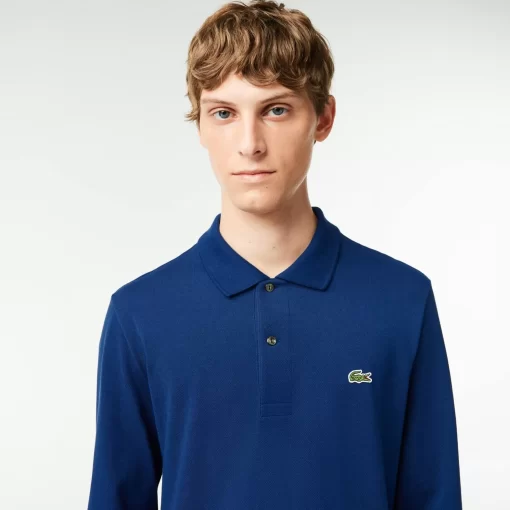 Lacoste Polo Shirts-Original L.12.12 Long Sleeve Cotton Polo Shirt