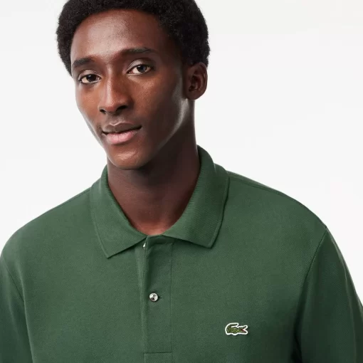 Lacoste Polo Shirts-Original L.12.12 Long Sleeve Cotton Polo Shirt