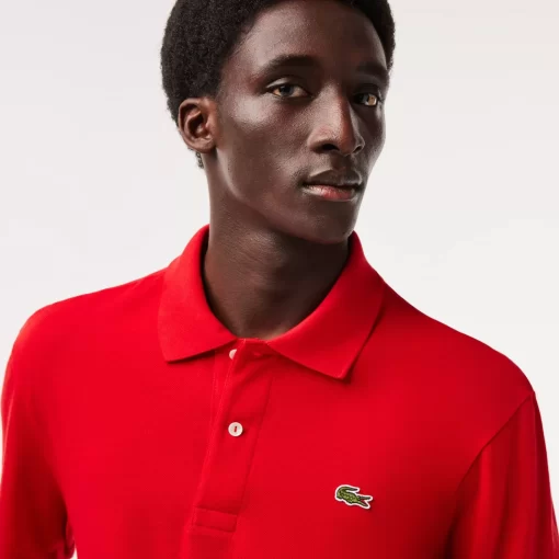 Lacoste Polo Shirts-Original L.12.12 Long Sleeve Cotton Polo Shirt