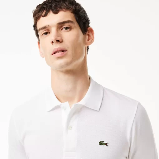 Lacoste Polo Shirts-Original L.12.12 Long Sleeve Cotton Polo Shirt