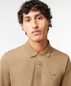 Lacoste Polo Shirts-Original L.12.12 Long Sleeve Cotton Polo Shirt