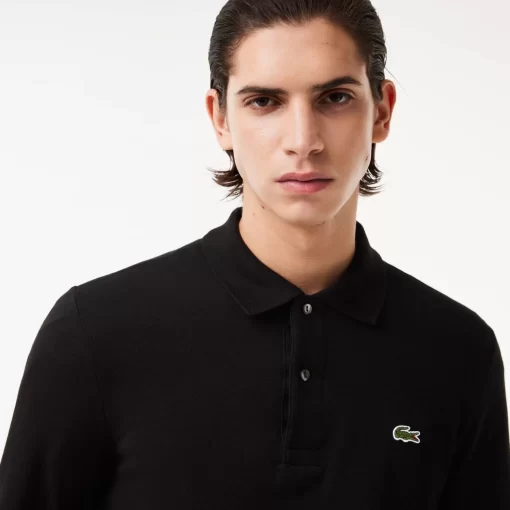 Lacoste Polo Shirts-Original L.12.12 Long Sleeve Cotton Polo Shirt