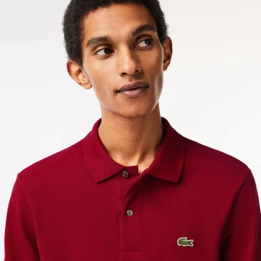 Lacoste Polo Shirts-Original L.12.12 Long Sleeve Cotton Polo Shirt