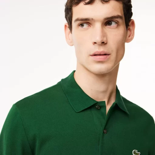 Lacoste Polo Shirts-Original L.12.12 Long Sleeve Cotton Polo Shirt