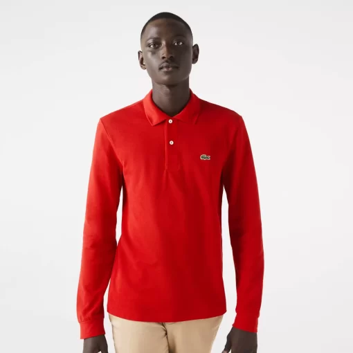 Lacoste Polo Shirts-Original L.12.12 Long Sleeve Cotton Polo Shirt