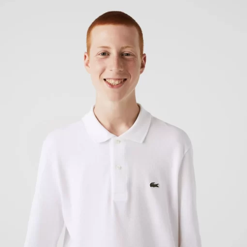 Lacoste Polo Shirts-Original L.12.12 Long Sleeve Cotton Polo Shirt