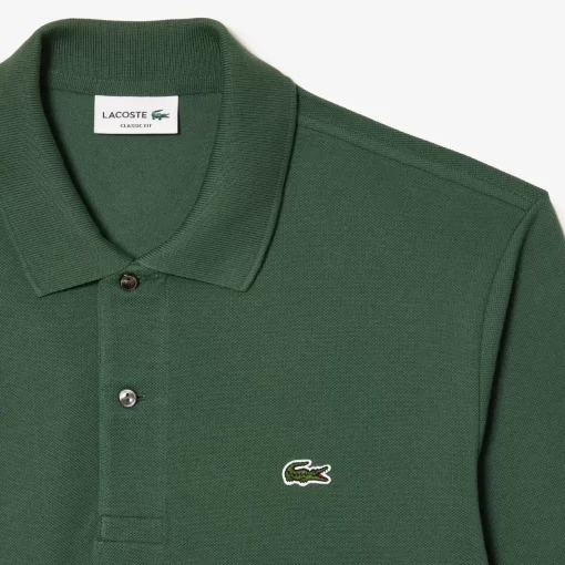 Lacoste Polo Shirts-Original L.12.12 Long Sleeve Cotton Polo Shirt