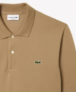 Lacoste Polo Shirts-Original L.12.12 Long Sleeve Cotton Polo Shirt