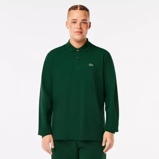 Lacoste Polo Shirts-Original L.12.12 Long Sleeve Cotton Polo Shirt