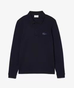 Lacoste Polo Shirts-Original L.12.12 Long Sleeve Pique Polo Shirt